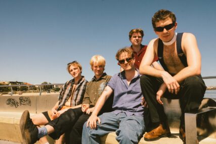 Persfoto van de band shame